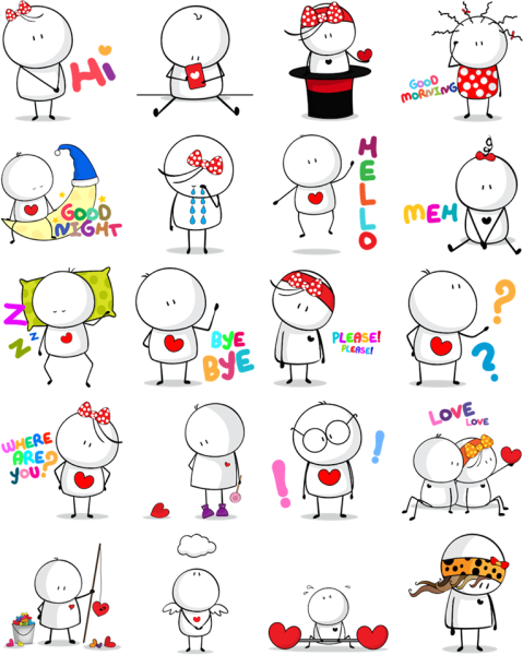 Рисунки карандашом маленьких человечков