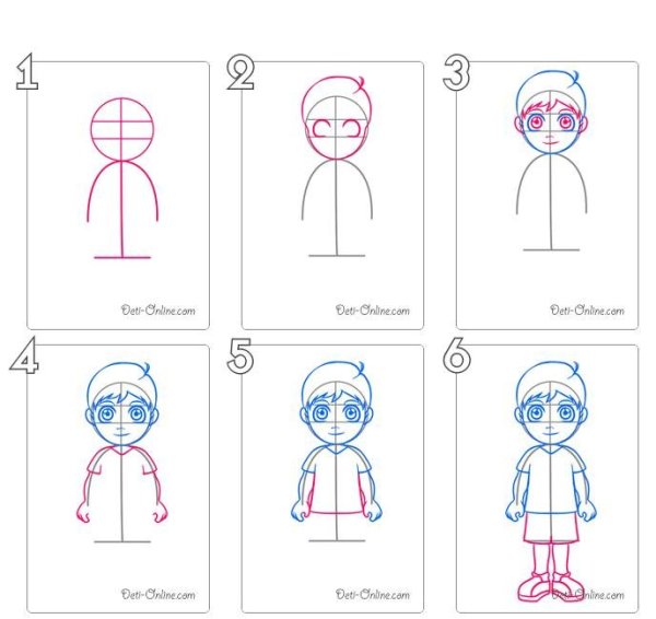 Схематичное изображение человечка