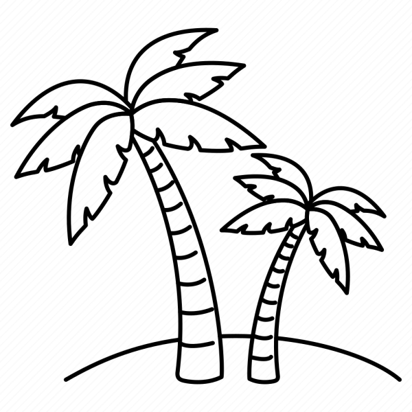 Пальма контур