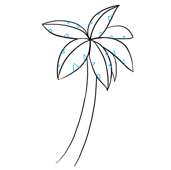 Легкий эскиз пальмы