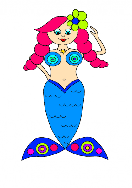 Как рисовать русалку