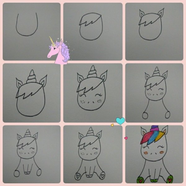 Поэтапное рисование овощей и фруктов