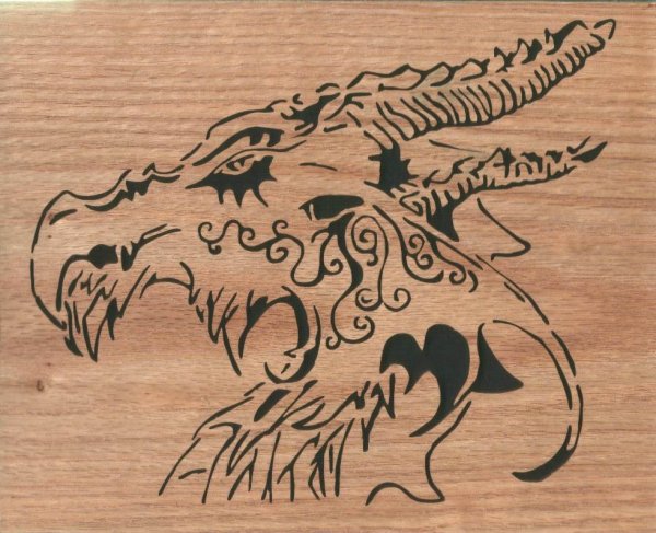 Лекало для выжигания по дереву