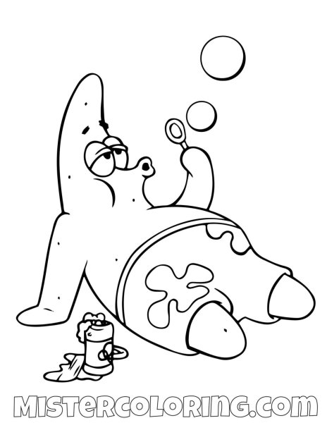 Губка Боб и Патрик для срисовки