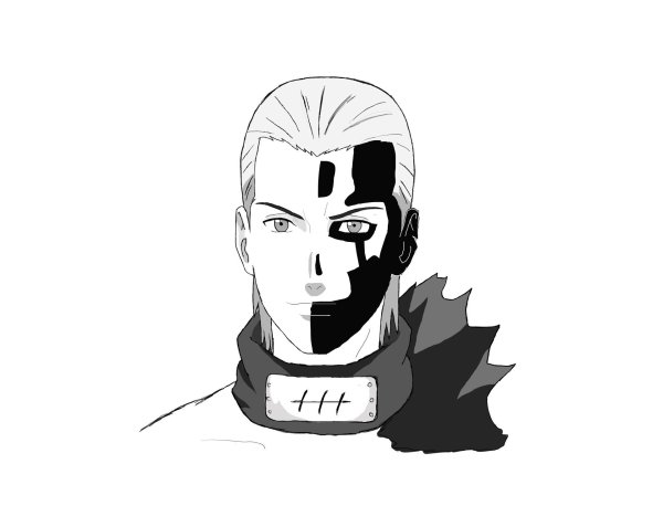 Хидан из Наруто рисунок