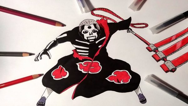 Хидан Наруто для срисовки