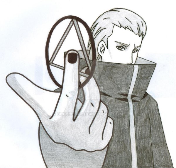 Хидан и Какузу карандашом срисовка