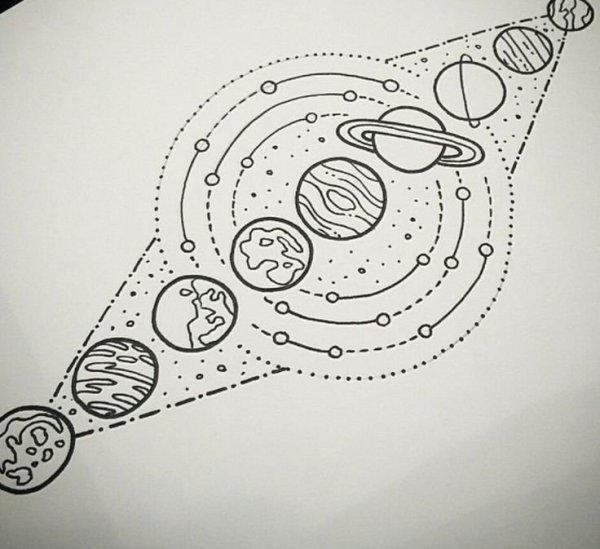Солнечная система эскиз