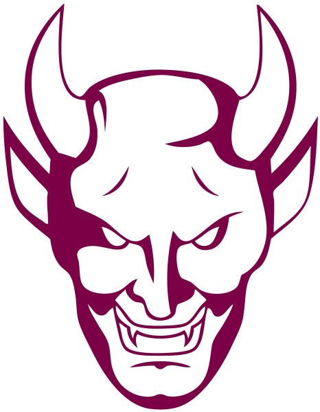 Очертания головы дьявола