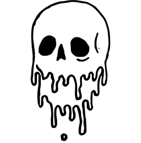 Череп тату эскиз партак