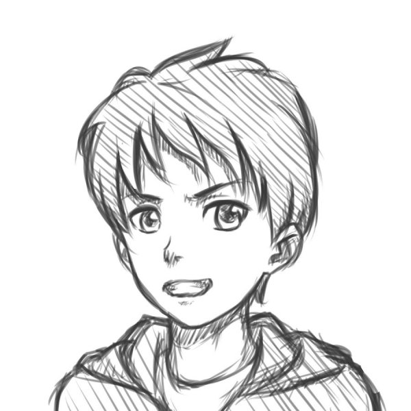 Мультяшные мальчики для срисовки