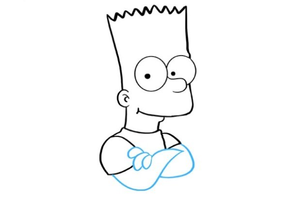 Семья Симпсонов карандашом