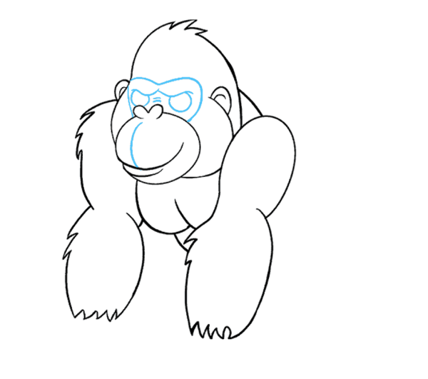 Горилла поэтапно