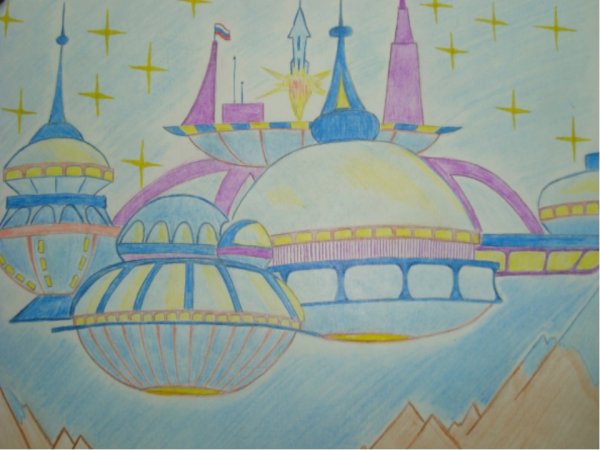 Город будущего карандашом легко