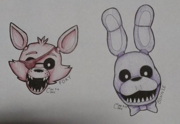 ФНАФ для срисовки легко