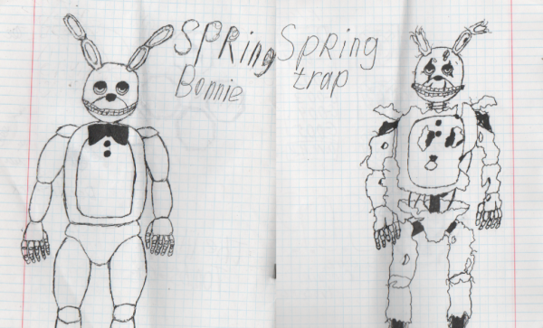 Раскраска АНИМАТРОНИКИ Бонни