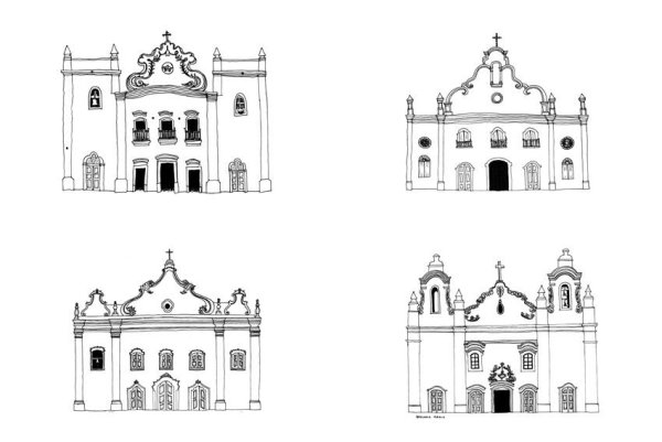 Здания в стиле Барокко для срисовки