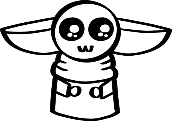 Йода трафарет