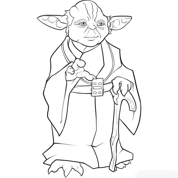 Раскраска йода Звездные войны