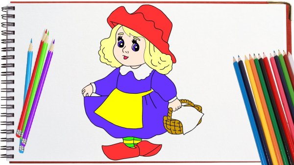 Расскраскакрасная шапочка