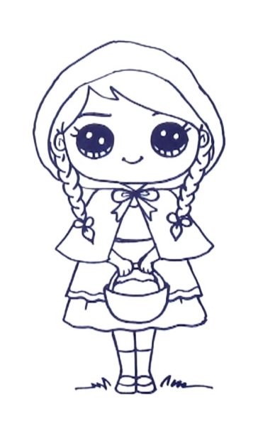 Детские рисунки к сказке красная шапочка