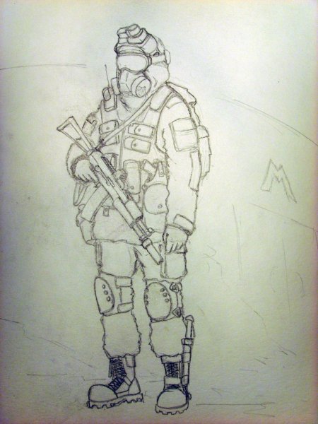 Военные рисунки карандашом