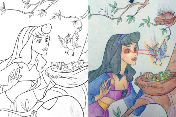 Как нарисовать спящую красавицу легко