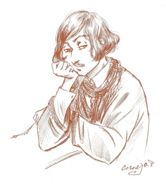 Гоголь Николай Васильевич силуэт