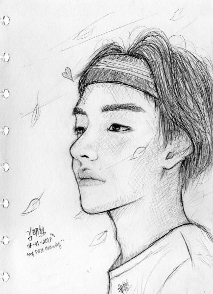 Корейские рисунки для срисовки