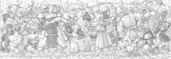 Батальные сцены Куликовская битва