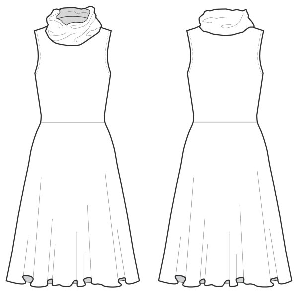 Верх для платья рисования