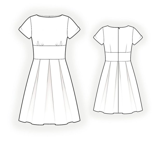 Срисовка платья для начинающих