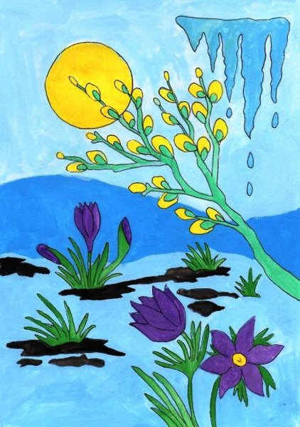 Весенний Калейдоскоп конкурс рисунков