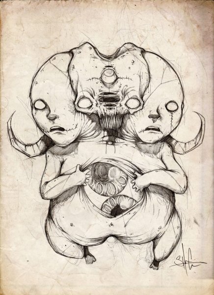 Странные рисунки карандашом