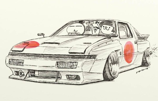 JDM рисунки карандашом