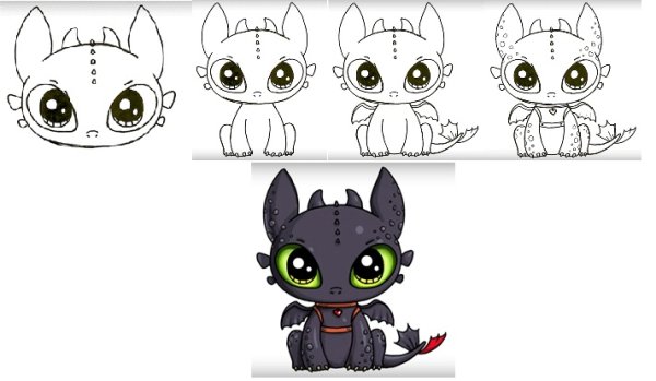 Беззубик пошаговое рисование