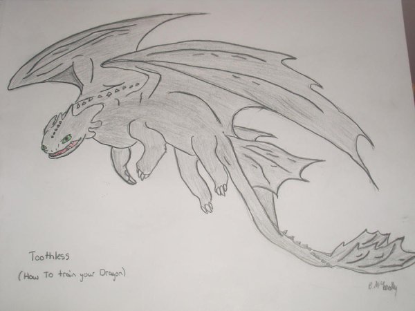Рисовать дракона Беззубика