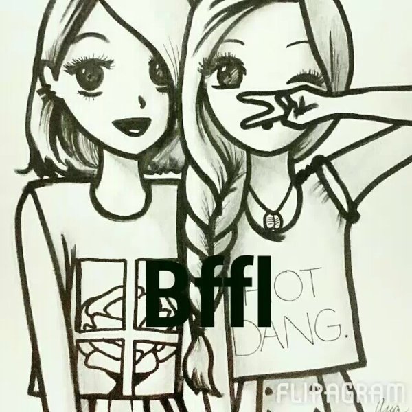 Рисунки карандашом подруги