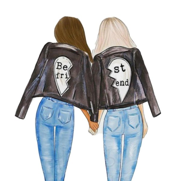 Две лучшие подруги для срисовки