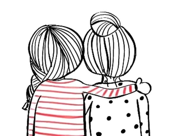 Рисунки для друзей легкие для срисовки