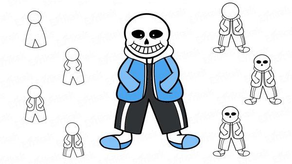 Картинки для срисовки андертейл