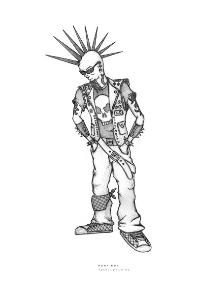 Нарисованный панк