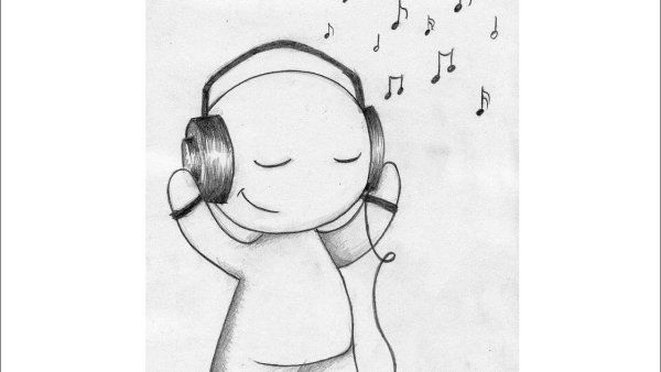 Рисунок из нот