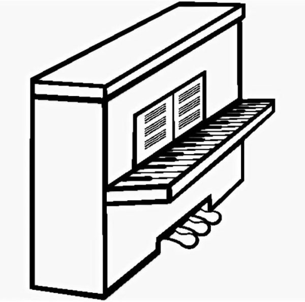 Пианино карандашом