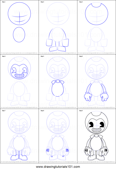 Как нарисовать БЕНДИ поэтапно