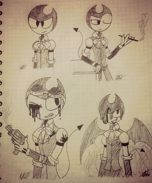 БЕНДИ рисунок карандашом для срисовки