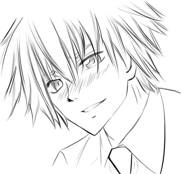 Усуи Такуми черно белый