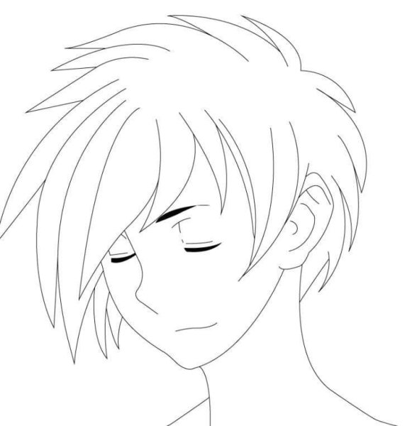 Аниме лицо мальчика