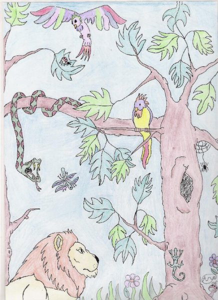 Рисунок на тему джунгли