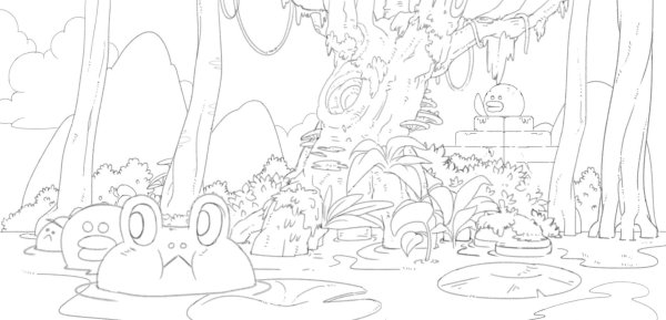 Джунгли карандашом